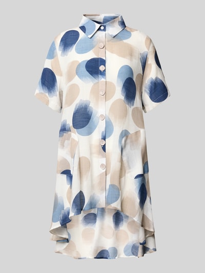 Apricot Długa bluzka o kroju relaxed fit z przedłużonym tyłem Granatowy 2