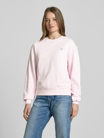 Tommy Hilfiger Sweatshirt mit Logo-Stitching Rosa 4