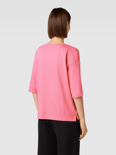 Marc Cain T-shirt met V-hals Felroze - 5