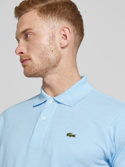 Lacoste Koszulka polo o kroju classic fit z detalem z logo model ‘CORE’ Jasnoniebieski 3