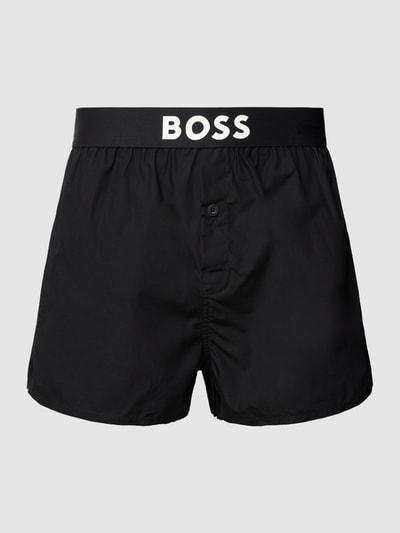 BOSS Boxershort met labelprint Zwart - 1