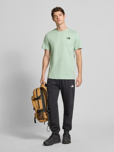 The North Face T-Shirt mit Label-Print Mint 1