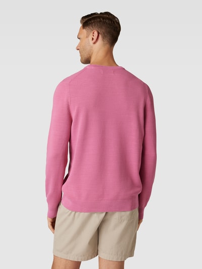 Marc O'Polo Strickpullover mit Label-Stitching Pink 5