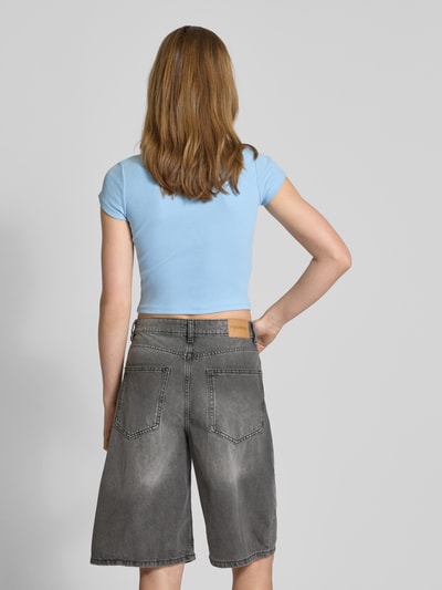 REVIEW T-Shirt mit Rundhalsausschnitt Hellblau 5