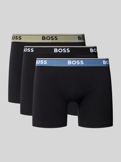 BOSS Trunks aus Baumwoll-Mix im 3er-Pack Oliv 1