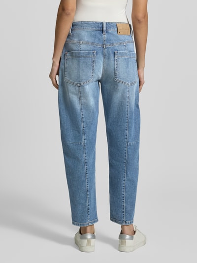 CAMBIO Straight Fit Jeans mit aufgesetzten Taschen Modell 'Ocean' Jeansblau 5