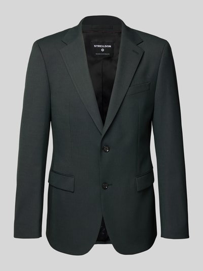 Strellson Marynarka do garnituru o kroju slim fit z dodatkiem wełny model ‘ALZER 3’ Ciemnozielony 2