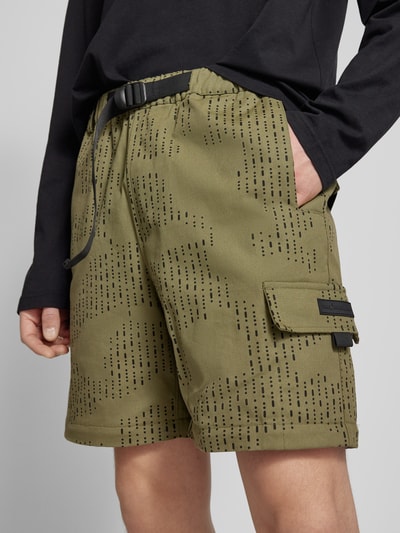 The Hundreds Cargohose mit Label-Detail Modell 'Camp' Oliv 3