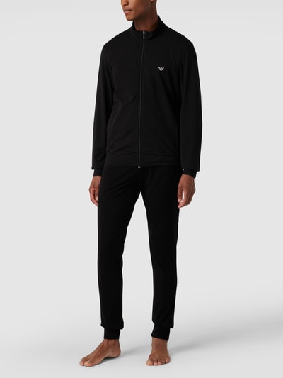 Emporio Armani Pyjama mit Label-Details Black 1