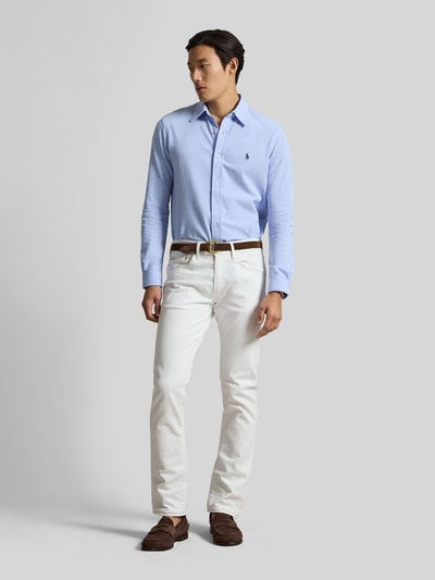 Polo Ralph Lauren Regular Fit Freizeithemd aus reiner Baumwolle Hellblau 1