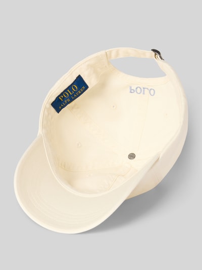 Produktfoto, Basecap aus reiner Baumwolle von Polo Ralph Lauren, Optik: Unifarben, Logo-Stitching, Twill, eingestickte Luftlöcher, verstärkter Schirm, verstellbarer Riegel