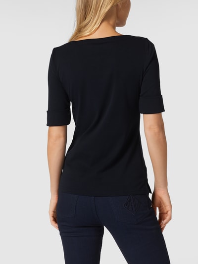 Lauren Ralph Lauren Shirt met boothals, model 'Judy' Donkerblauw - 5