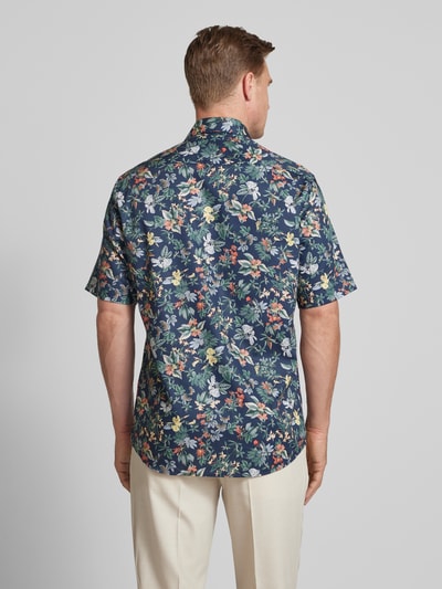 ETERNA Comfort Fit Kurzarmhemd mit Knopfleiste Marine 5