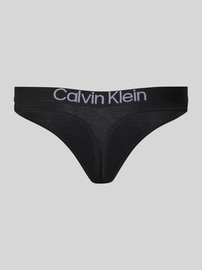 Calvin Klein Underwear String mit Label-Bund Modell 'MAX' Black 3