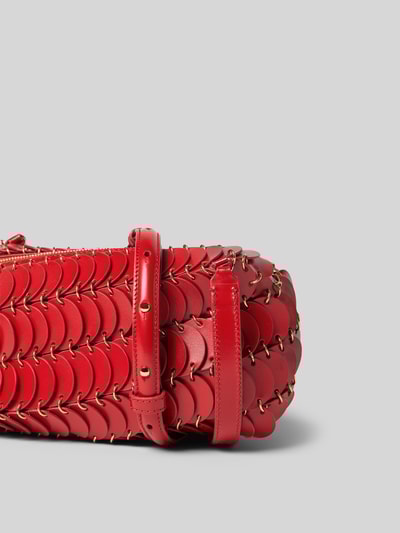 Rabanne Crossbody Bag mit Paillettenbesatz Rot 2