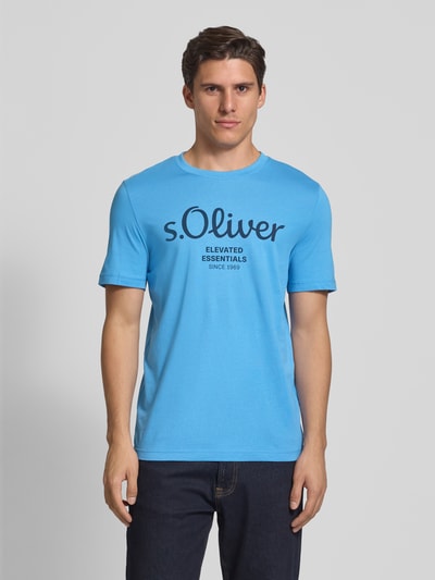 s.Oliver RED LABEL Regular Fit T-Shirt aus reiner Baumwolle Ocean 4
