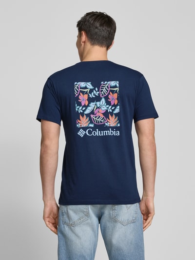 COLUMBIA T-Shirt mit Label-Stitching Marine 5