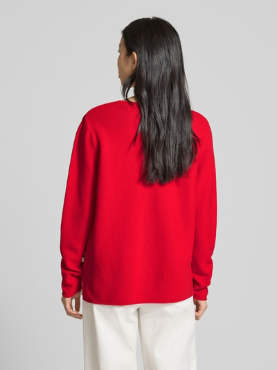 MAERZ Muenchen Gebreide pullover met V-hals Rood - 5