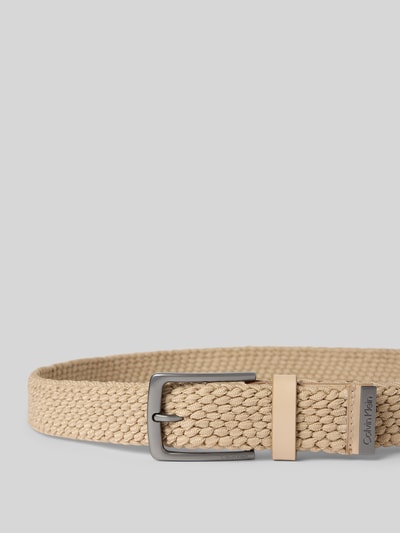 Produktfoto, Gürtel in Flecht-Optik mit Dornschließe von CK Calvin Klein, materiaalmix met stretch, klassiek model, riembreedte 3 cm, heren