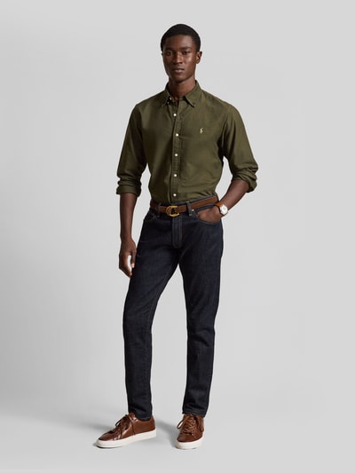 Polo Ralph Lauren koszula casualowa w stylu klasyka o kroju regular fit z wyhaftowanym logo Oliwkowy 1