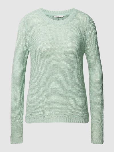 Only Gebreide pullover met ronde hals, model 'GEENA' Mintgroen - 2