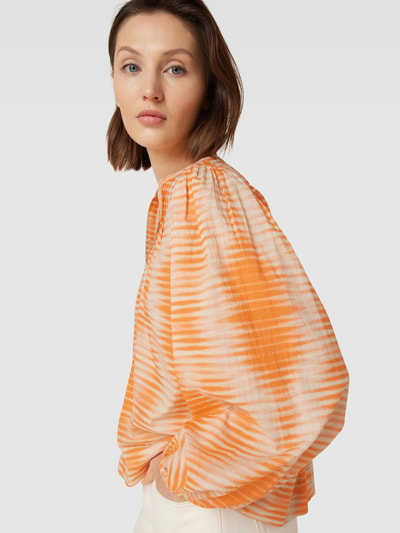 tonno & panna Blusenshirt im Batik-Look Modell 'Majviton' Orange 3