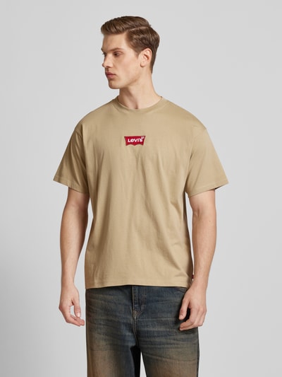 Levi's® T-shirt met labelmotief Beige - 4