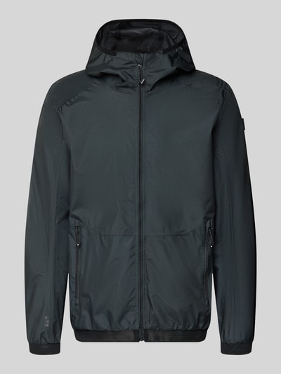 Productfoto, Jacke met capuchon model 'KOS' van Killtec in recht model met ritssluiting, labelpatch, zij-ritszakken en elastische mouwboorden