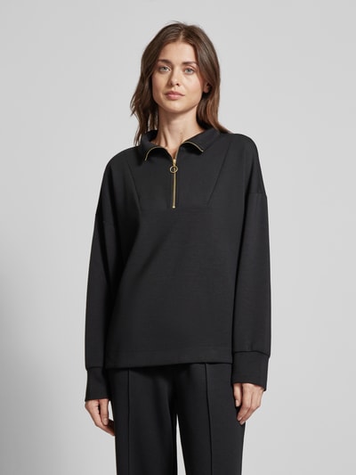 Christian Berg Woman Sweatshirt met opstaande kraag Zwart - 4