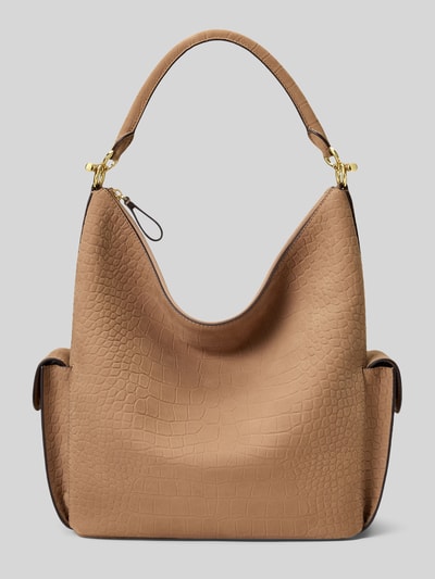 Lauren Ralph Lauren Henkeltasche aus echtem Leder Camel 2