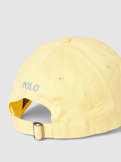 Polo Ralph Lauren Basecap mit Logo-Stickerei und verstellbarem Riegel Gelb 3