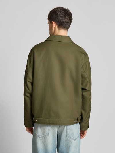 Hugo Blue Regular Fit Jacke aus Baumwoll-Canvas Modell 'BLAKE2531' Oliv 5
