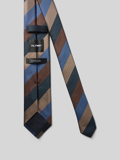 OLYMP Stropdas van puur zijde Middenbruin - 2