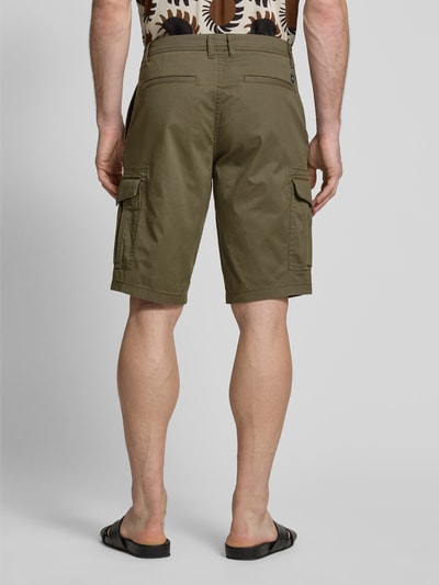 Tom Tailor Regular Fit Cargoshorts aus Baumwoll-Mix Oliv 5