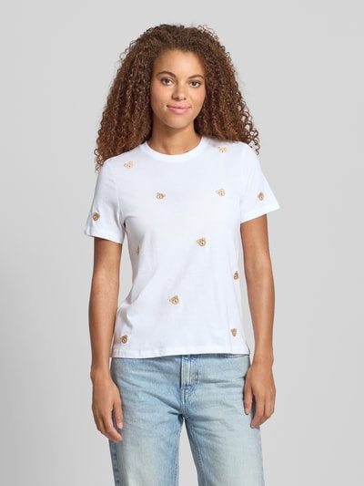 ONLY Regular Fit T-Shirt aus reiner Baumwolle Modell 'KETTY LIFE' Weiss 4