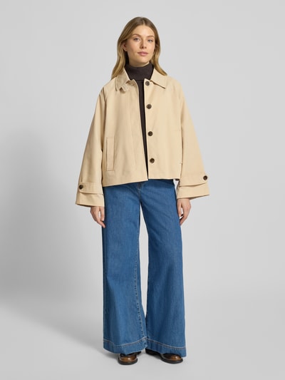 Mango Jacke mit Eingrifftaschen Modell 'NEWLIPA' Beige 1