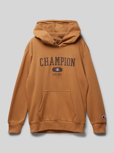 CHAMPION Hoodie met labelprint Camel - 1