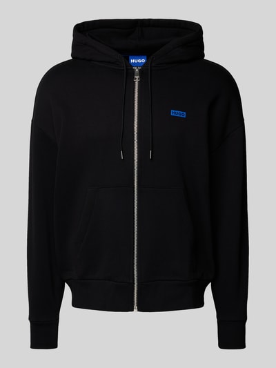 Hugo Blue Sweatjacke mit Logo-Print Modell 'Nardimez' Black 2