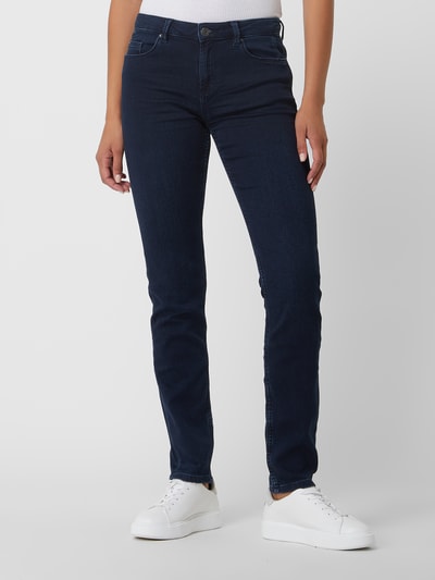 Esprit Slim fit jeans met stretch  Donkerblauw - 4