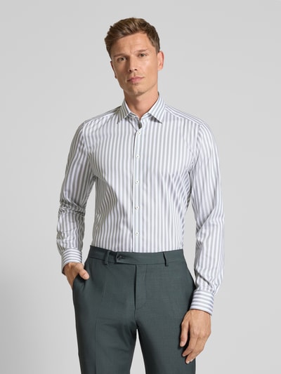 OLYMP Level Five Slim Fit Business-Hemd mit Knopfleiste Gruen 4