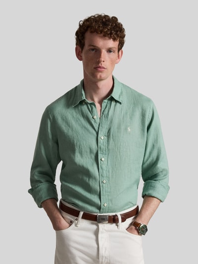 Polo Ralph Lauren Relaxed Fit Freizeithemd aus reinem Leinen Mint 4