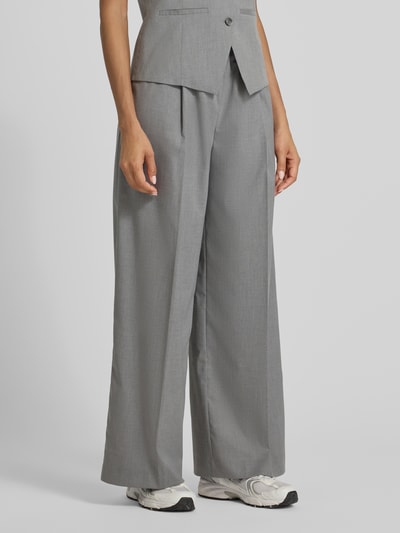 Samsøe Samsøe Stoffhose mit elastischem Bund Modell 'SARILA' Hellgrau Melange 4