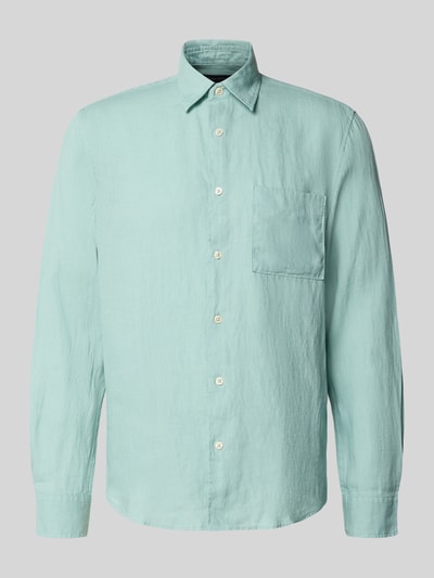 Marc O'Polo Regular Fit Freizeithemd aus reinem Leinen Mint 2
