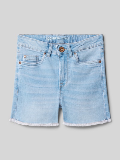 Garcia Regular Fit Jeansshorts im 5-Pocket-Design Modell 'Rianna' Hellblau 1