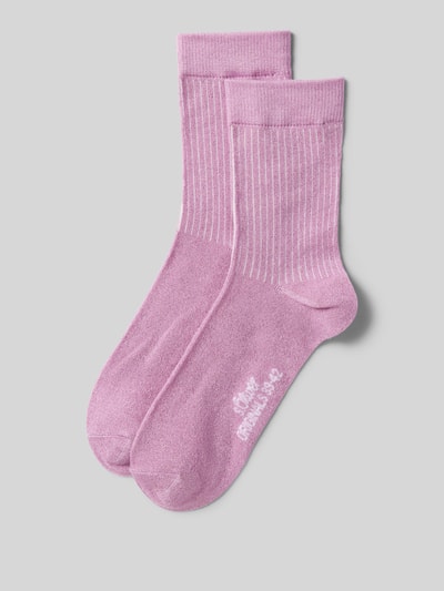 s.Oliver RED LABEL Socken mit elastischem Rippenbündchen Rosa 1