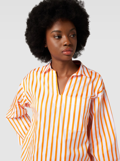 tonno & panna Blouse met streepmotief, model 'Simonton' Oranje - 3