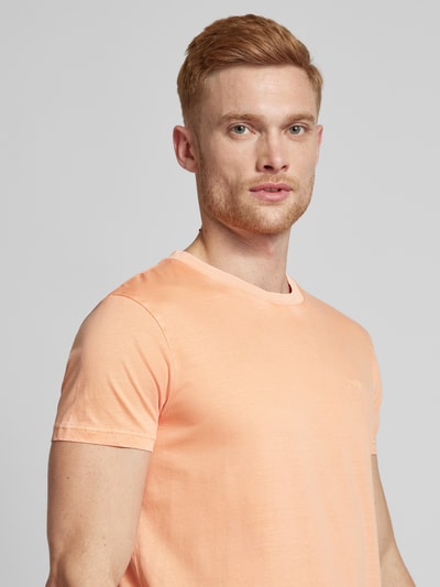 JOOP! Collection T-Shirt mit geripptem Rundhalsausschnitt Modell 'Paris' Apricot 3