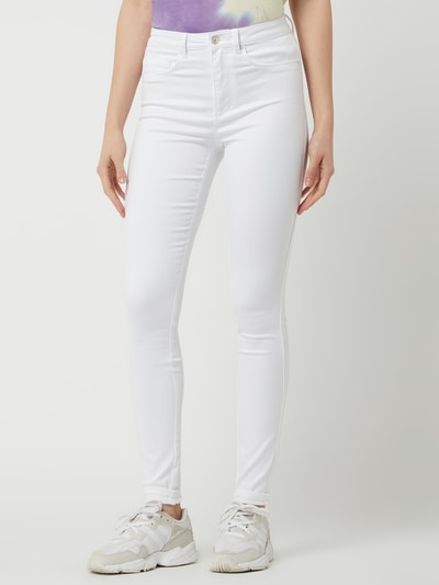 Only Skinny Fit Jeans mit Stretch-Anteil Modell 'Royal' Weiss 4