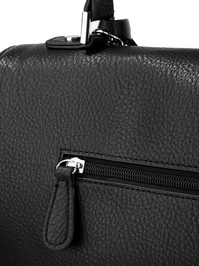 L.Credi Handtasche mit Webpelzbommel  Black 5