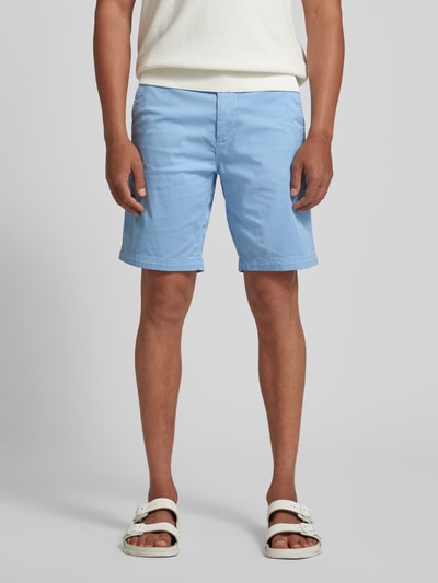 BOSS Orange Slim Fit Chinoshorts mit Gürtelschlaufen Hellblau 4